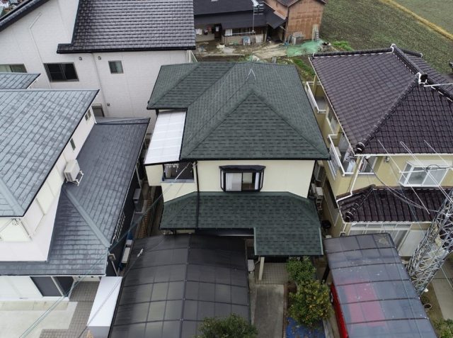 加古川市でリフォームを終えた住宅屋根